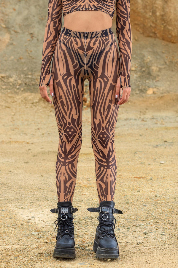 Core Shrug & Mesh Leggings Set