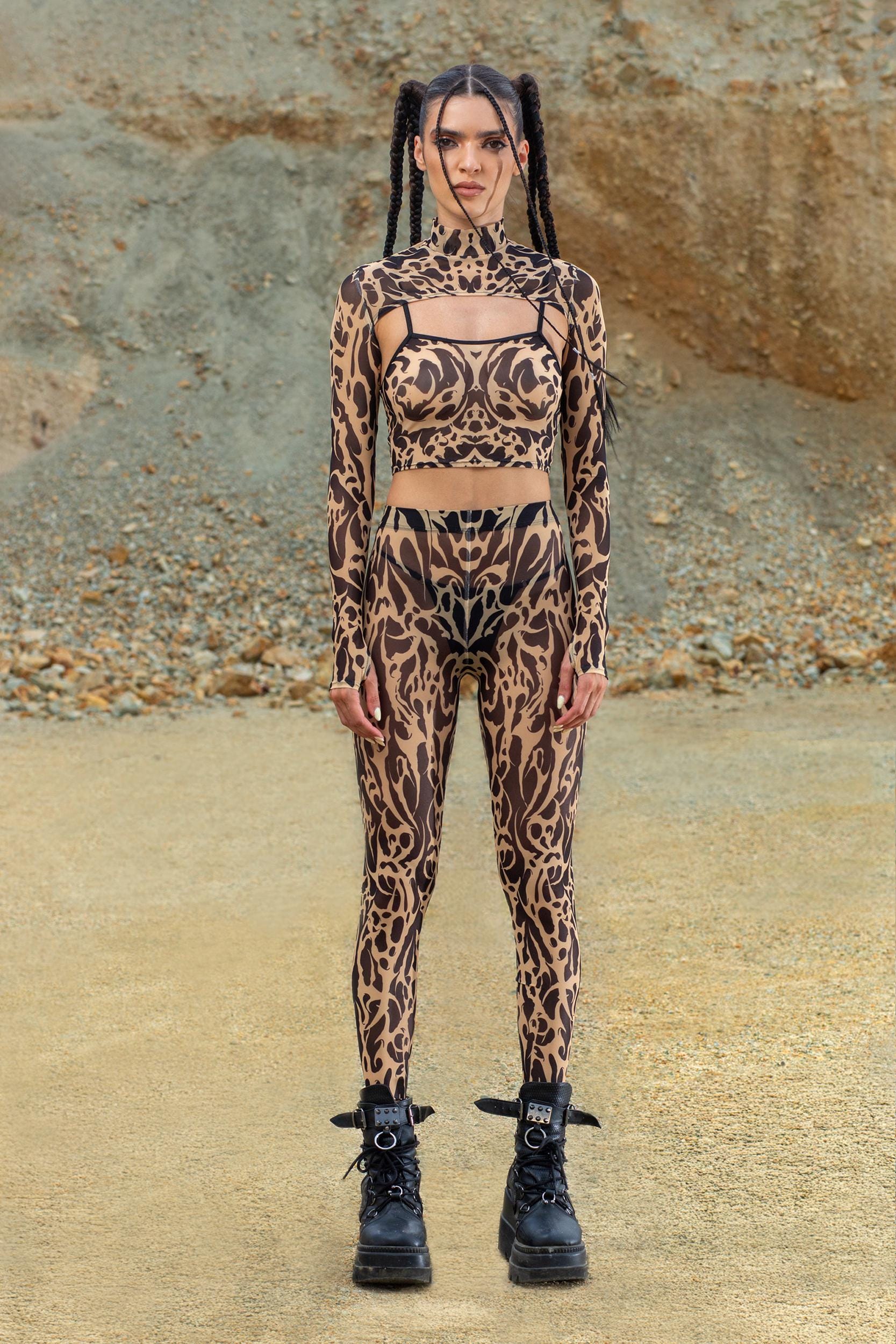 BADINKA Wildskin Mesh Leggings Rave