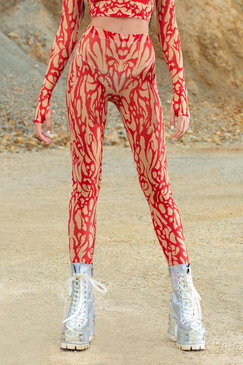 Wildskin Inferno Shrug & Mesh Leggings Set