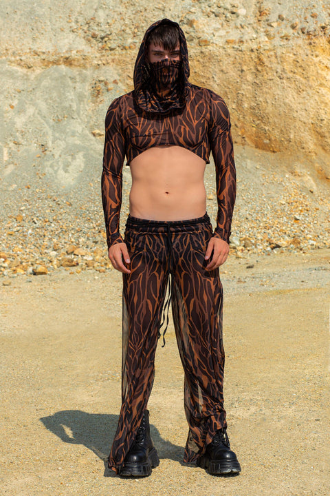 Animalistic Male Hooded Top