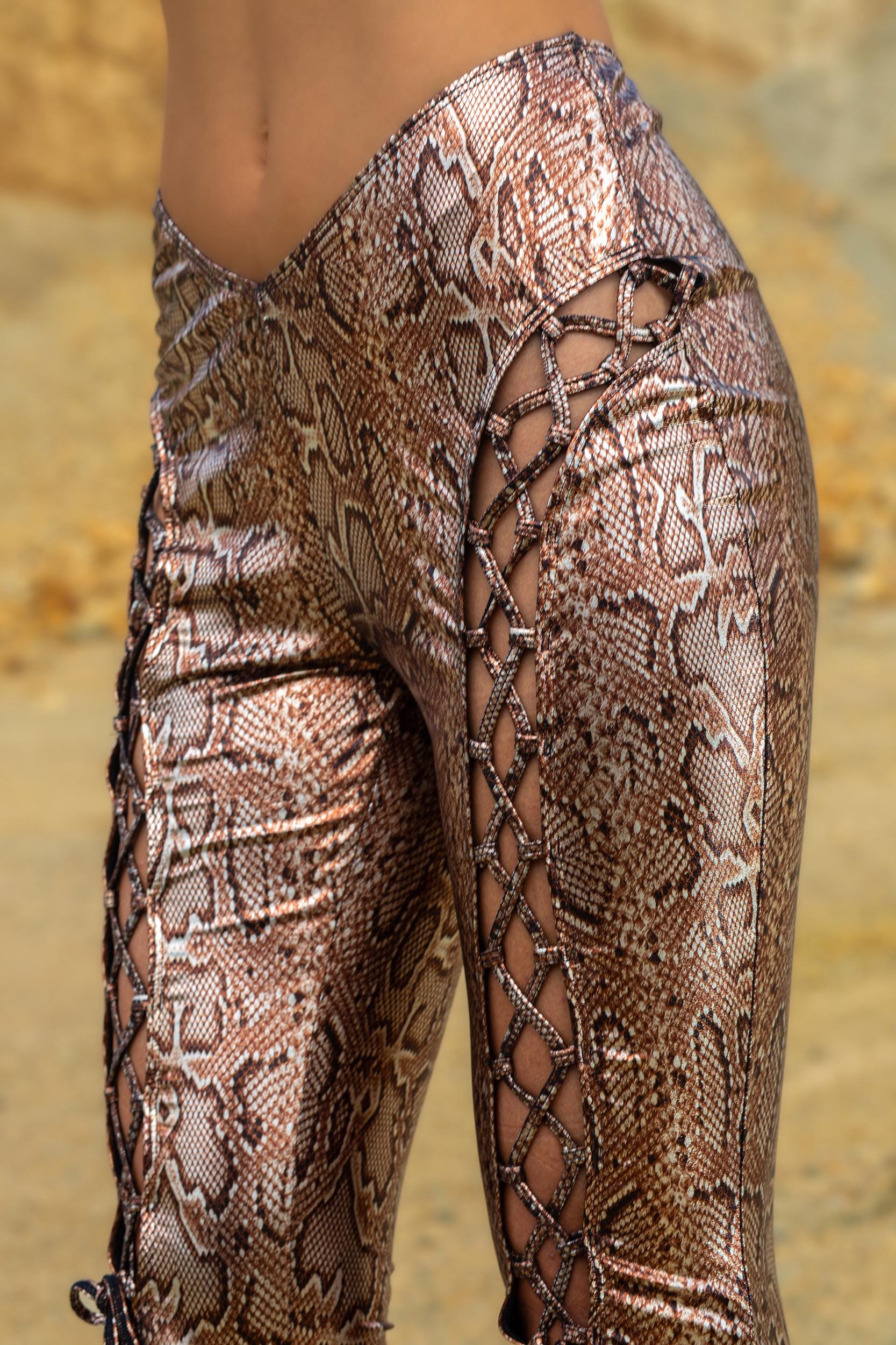 BADINKA Women Slave 4 U Lace Up Flared Pants