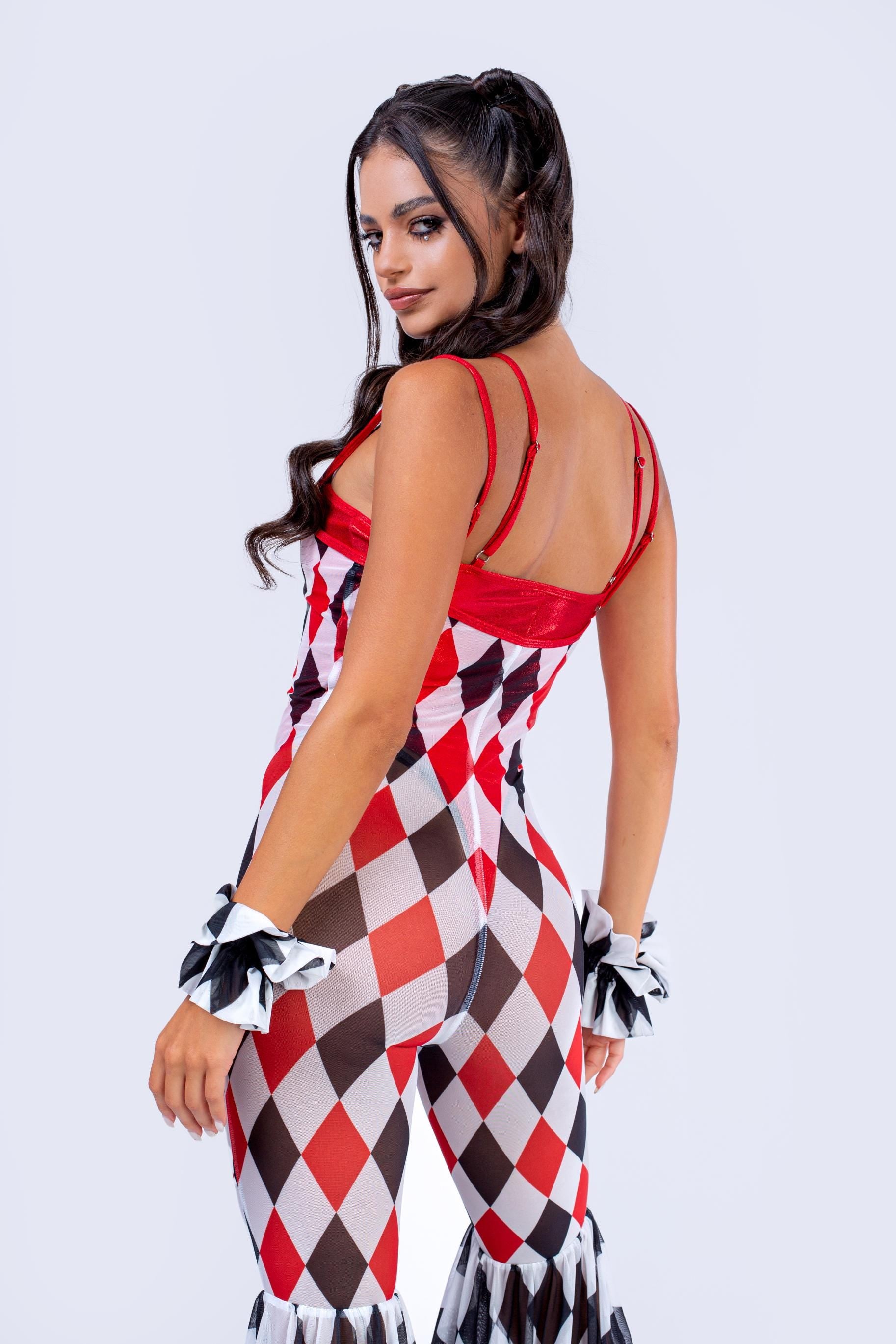 BADINKA Vanishing Act Flared Romper And Undersuit Mesh