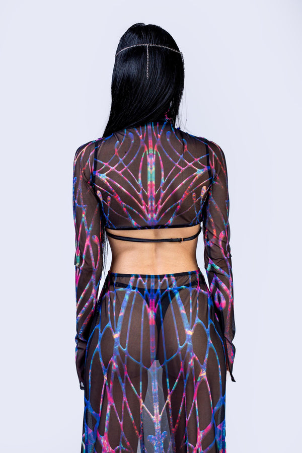 Cosmic Chaos Maxi Dress