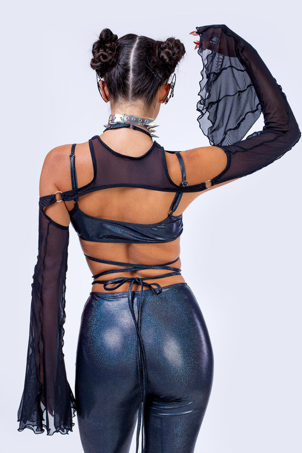 Night Shade 2-Piece Wrap Around Top