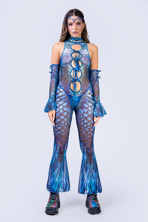 Siren Noir Ribbon Jumpsuit