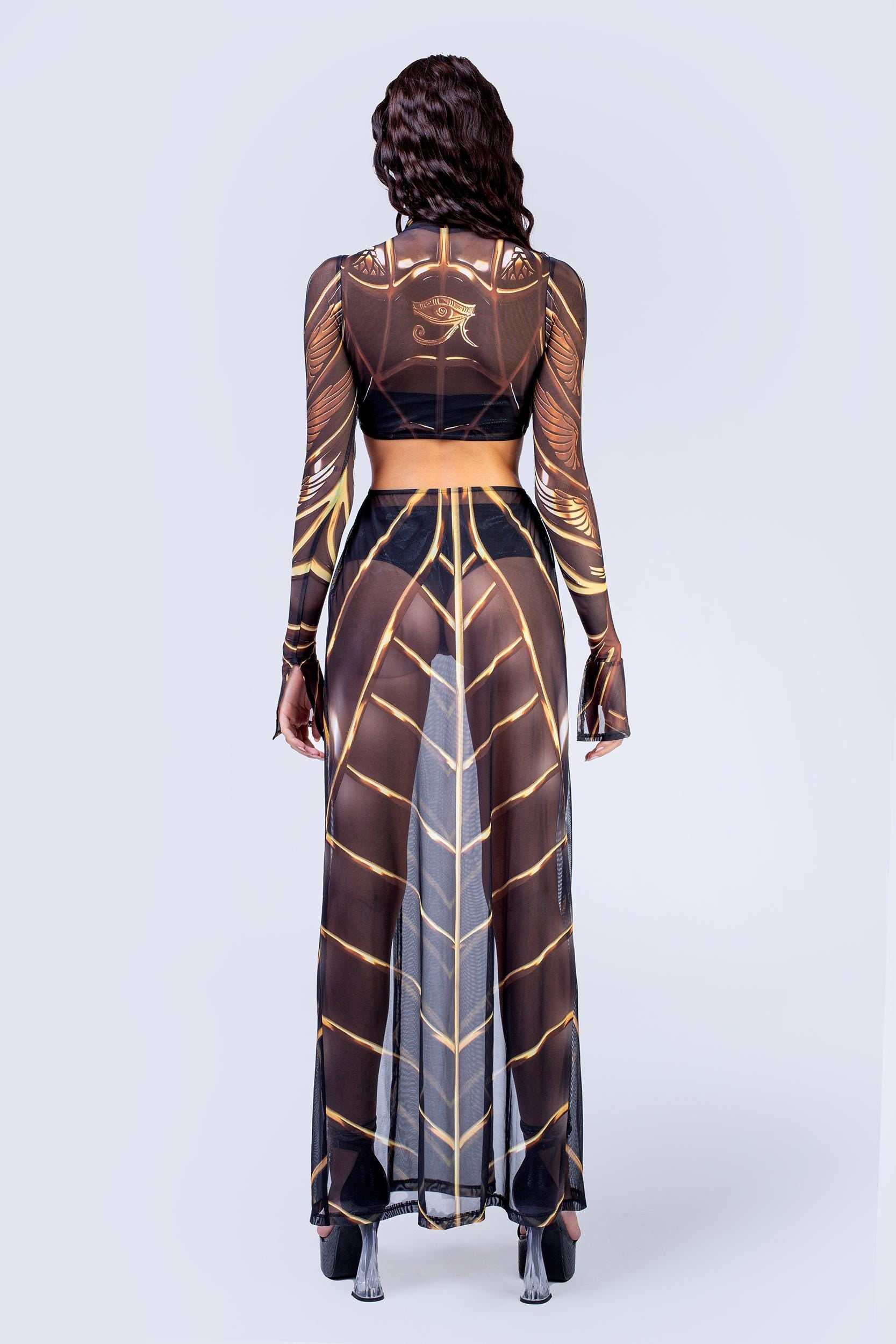 BADINKA Nepthys Maxi Dress Mesh