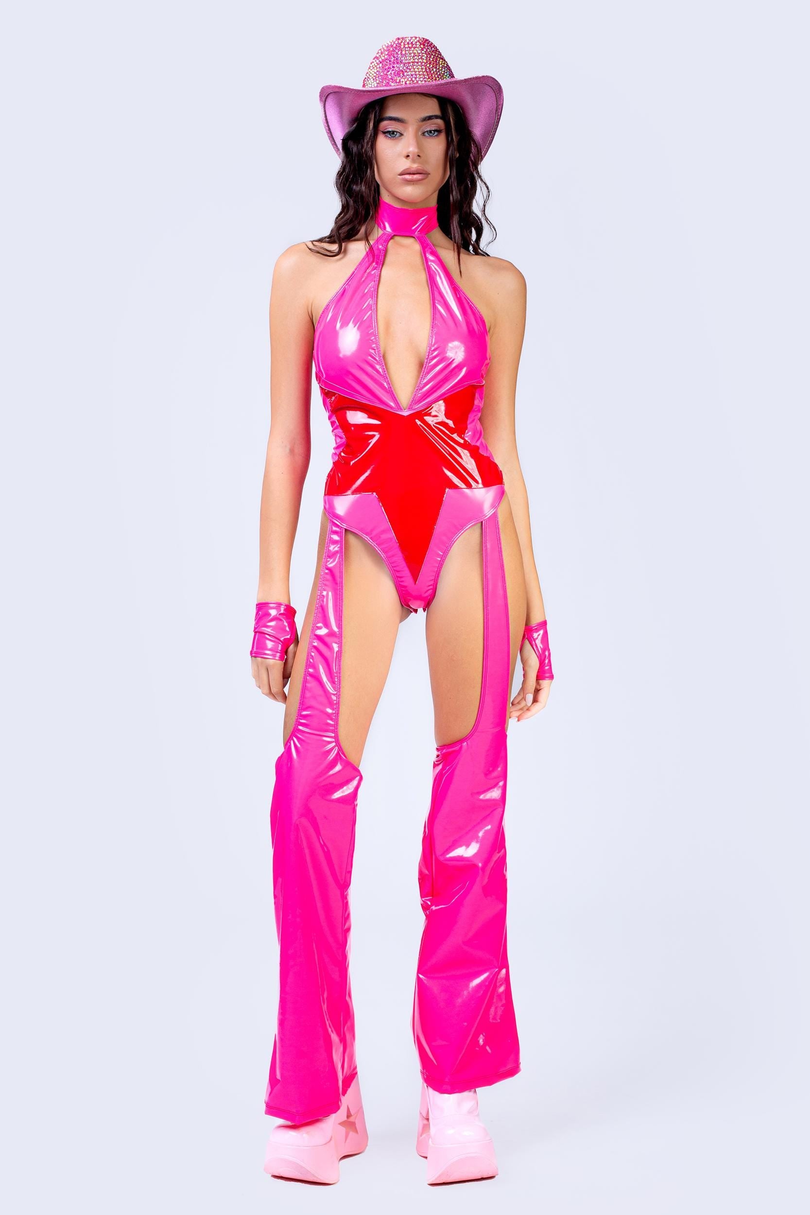 BADINKA Rodeo Star Playful Bodysuit With Chaps