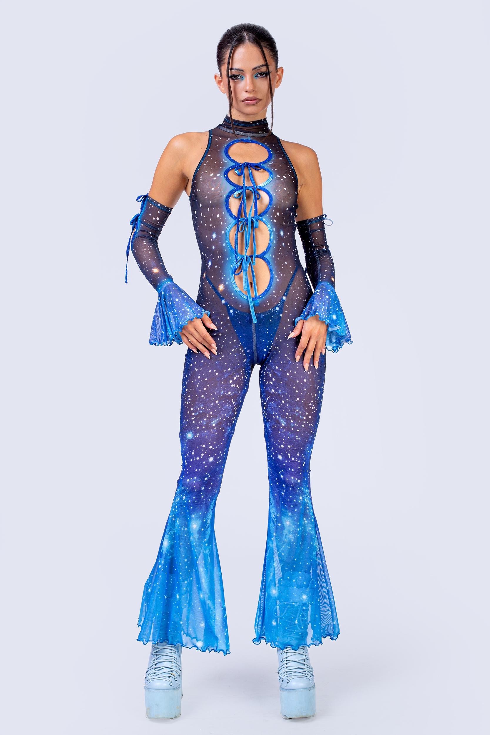 BADINKA Celestial Sprite Ribbon Jumpsuit Halloween, rave