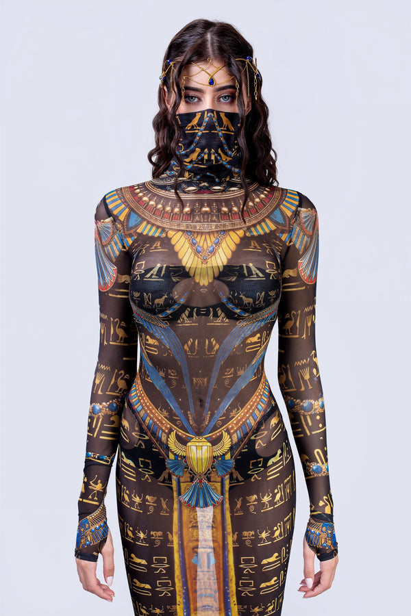 Cursed To Rule Mermaid High Neck Dress