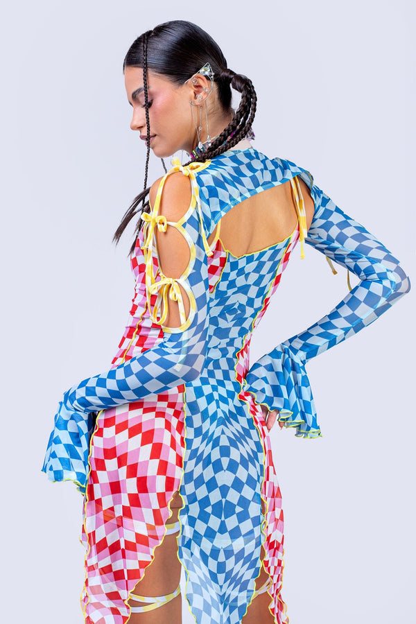 Whistle And Wink 2-Piece Ribbon Clown Dress