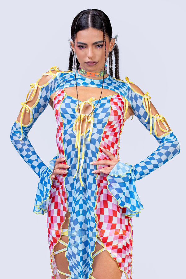 Whistle And Wink 2-Piece Ribbon Clown Dress