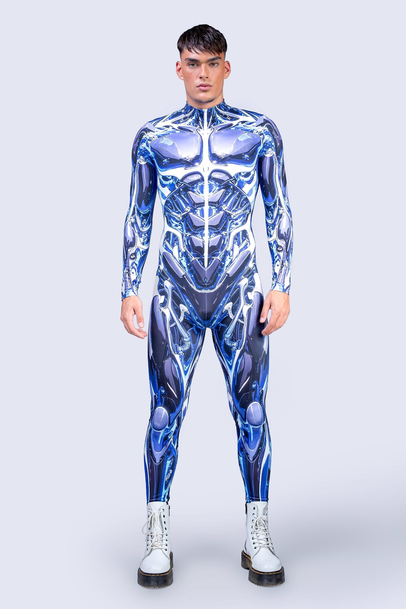 BADINKA Mainframe Male Costume Halloween, rave