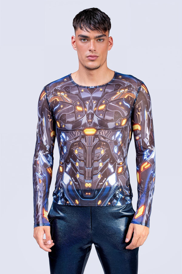 Wild Data Male Mesh Top