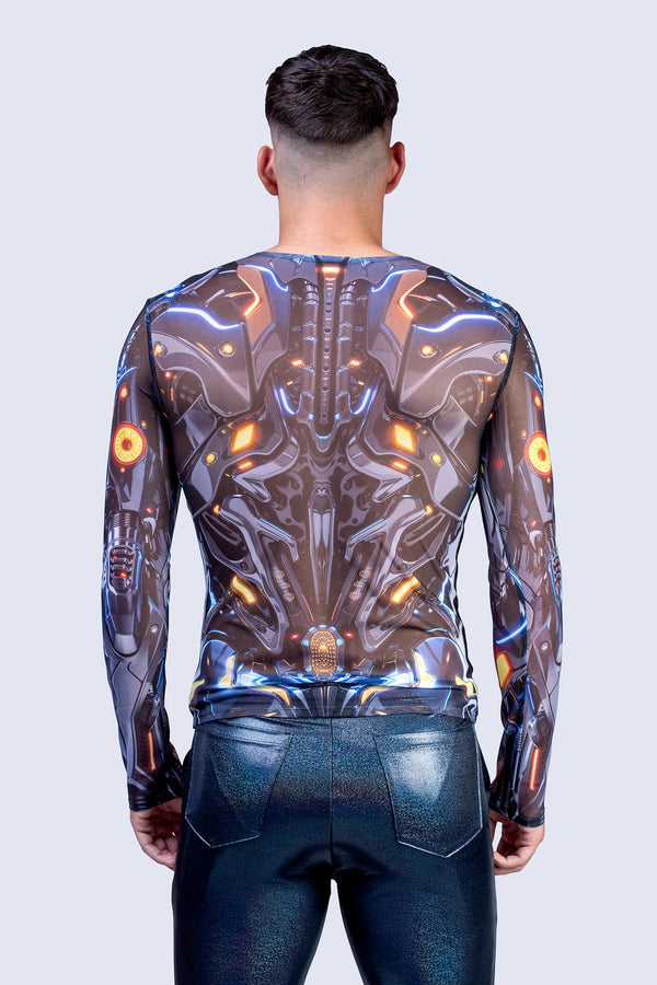 Wild Data Male Mesh Top