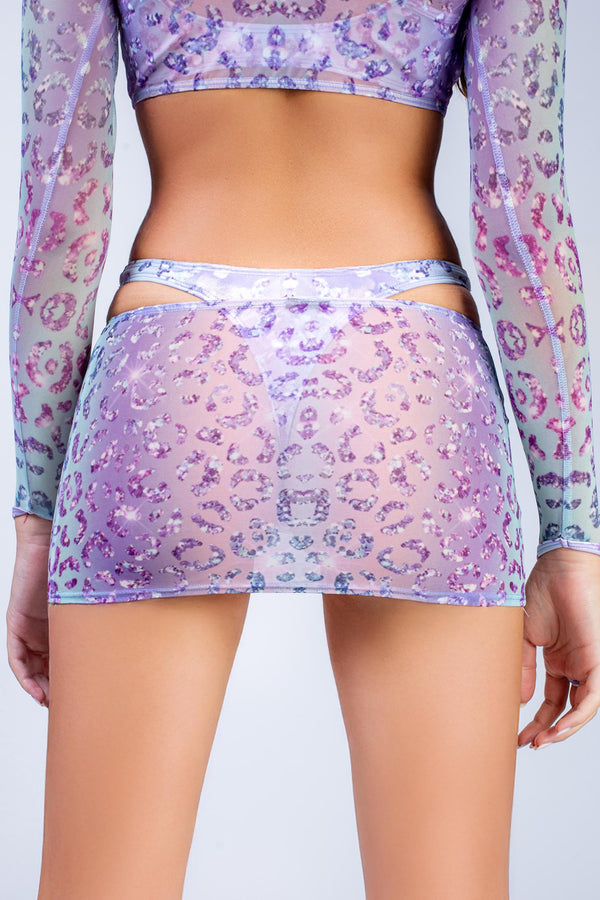Fortune Hunter Layered Bikini Micro Skirt