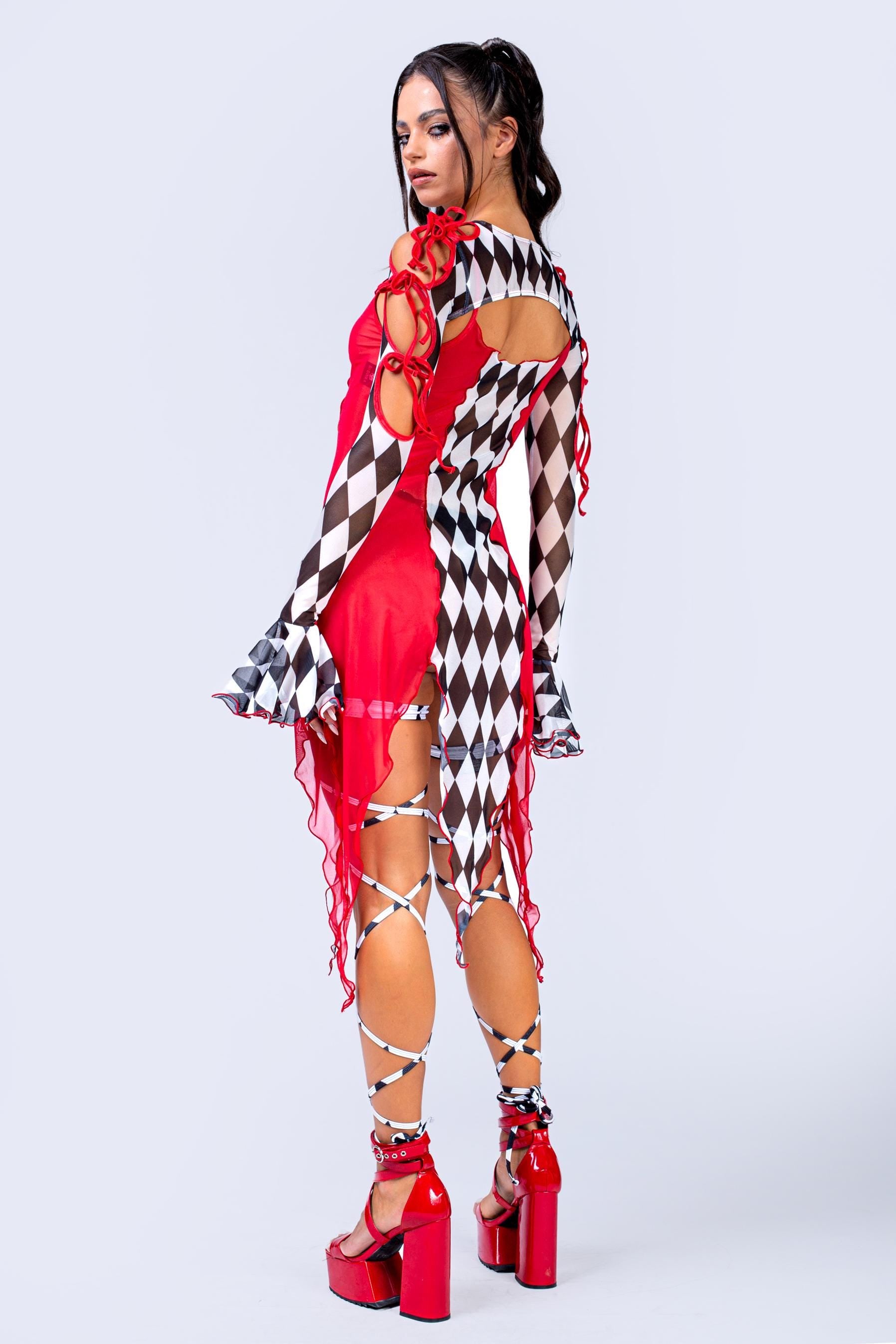 BADINKA Final Bow 2-Piece Ribbon Dress Mesh