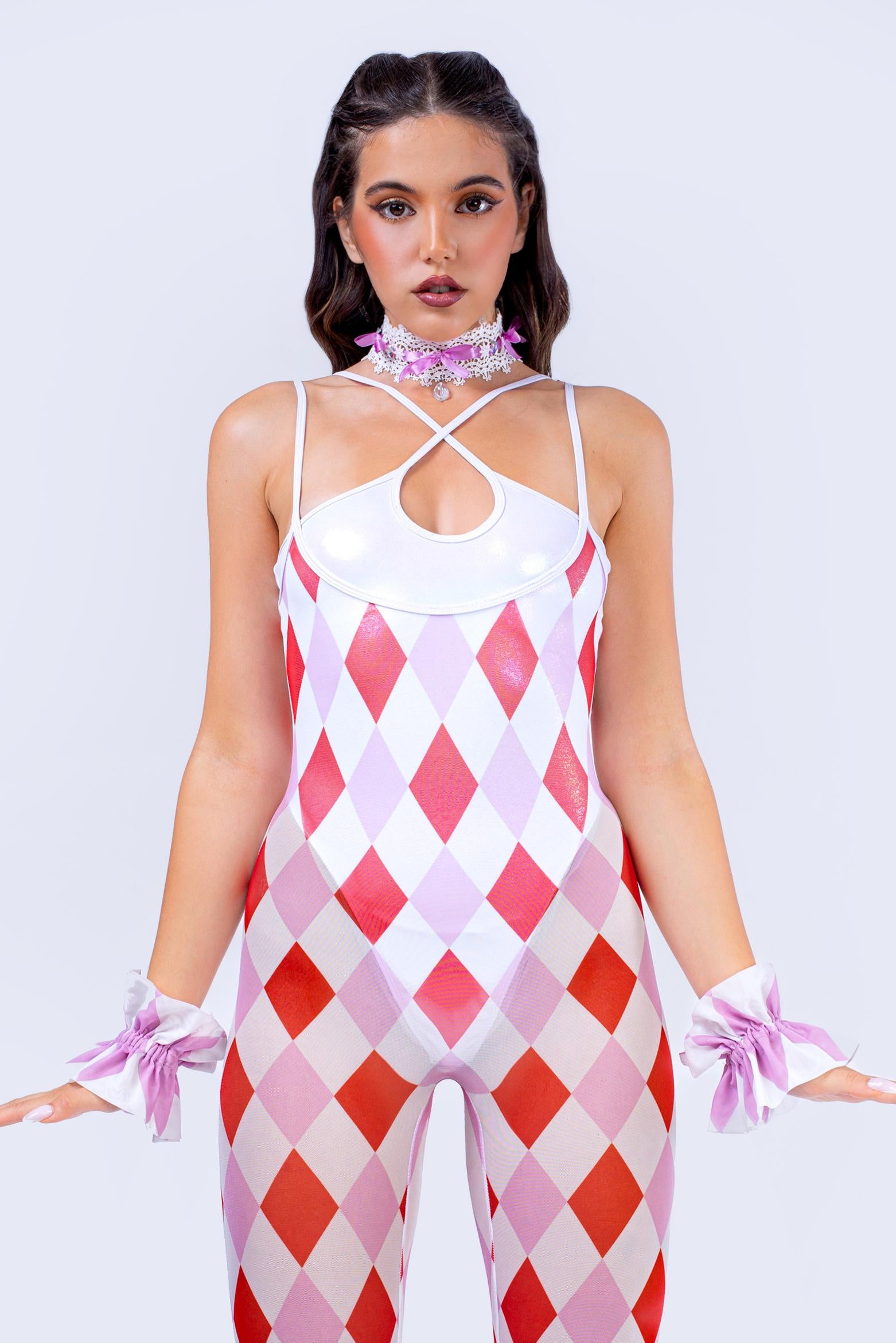 BADINKA Joke's On You Flared Romper And Undersuit Halloween