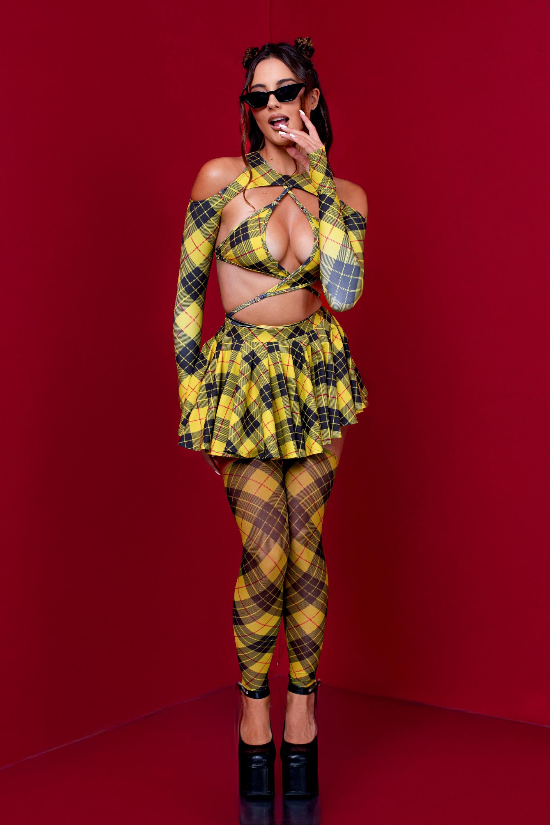 BADINKA Women Clueless Micro Skirt