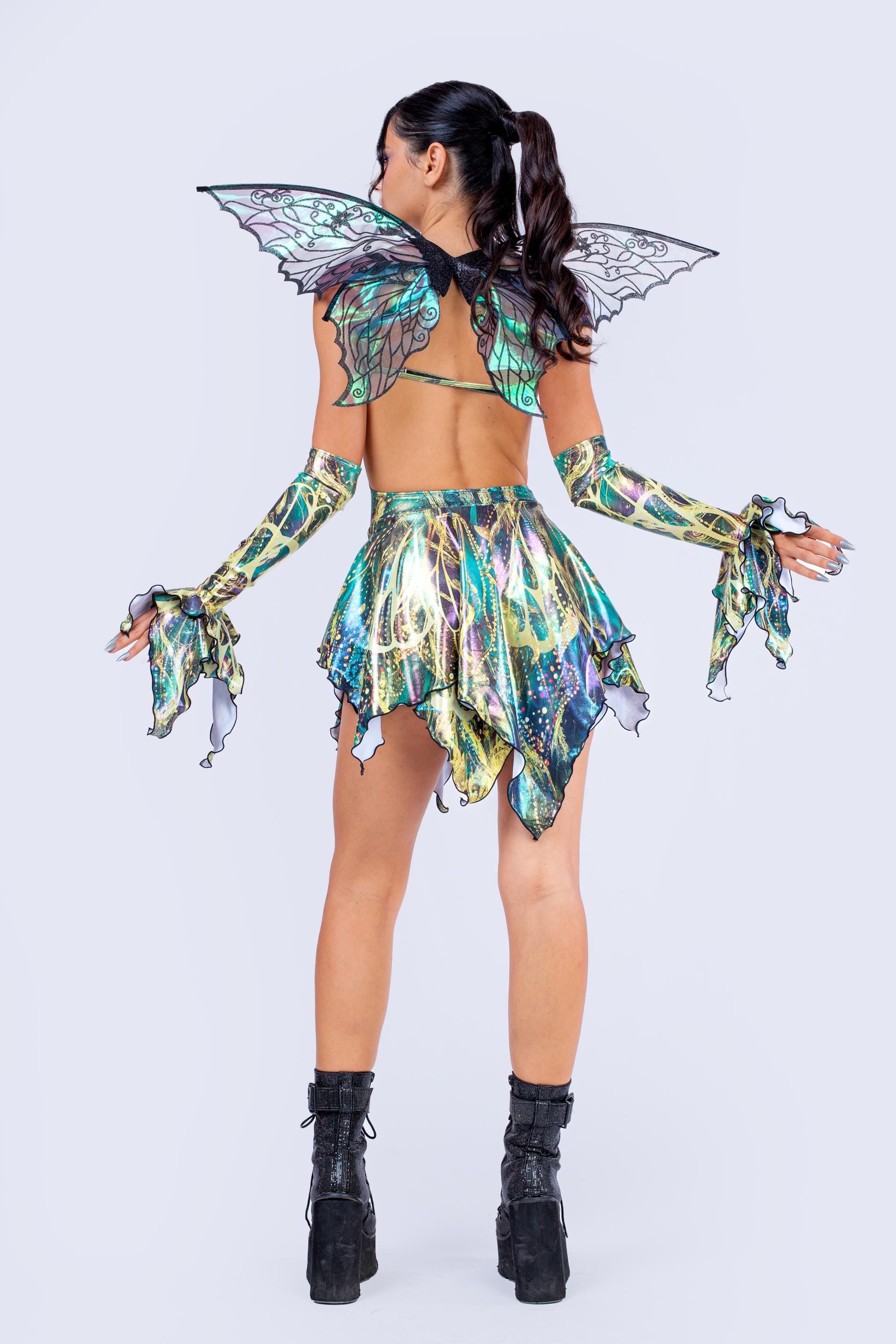 BADINKA Wing It Supercut Dress Shiny