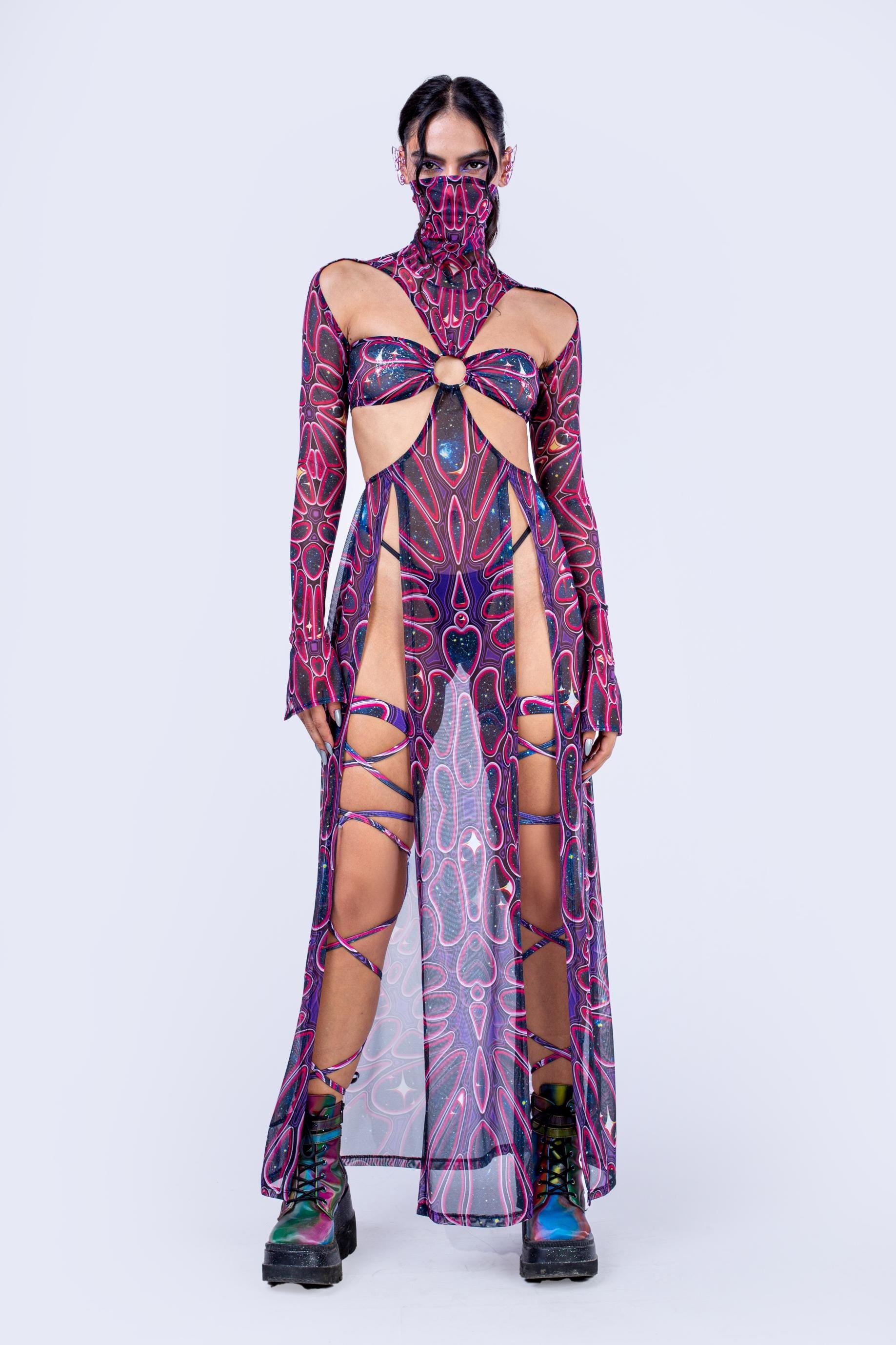 BADINKA Havoc Maxi Dress Halloween, rave