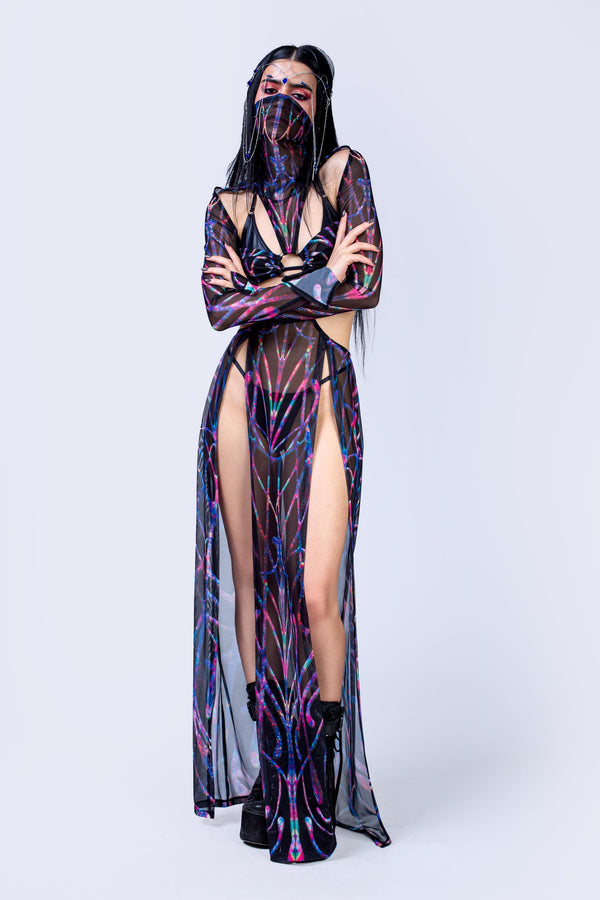 Cosmic Chaos Maxi Dress