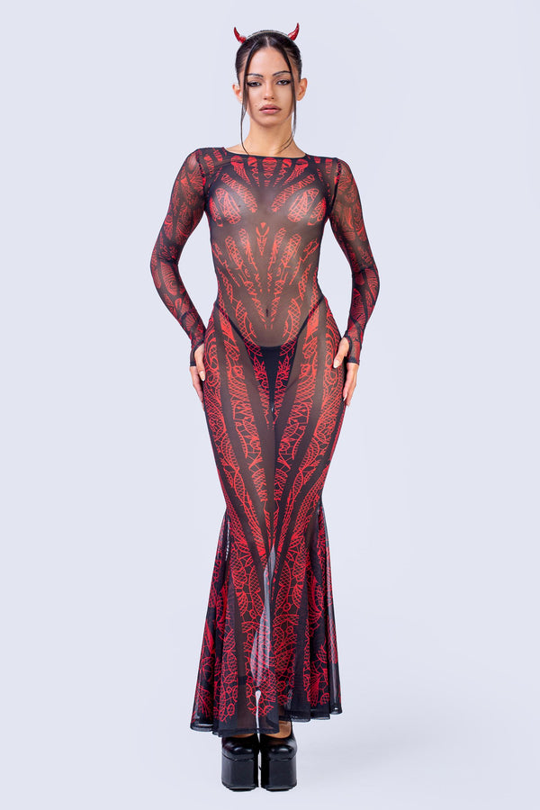 Moth To A Flame Mermaid Dress