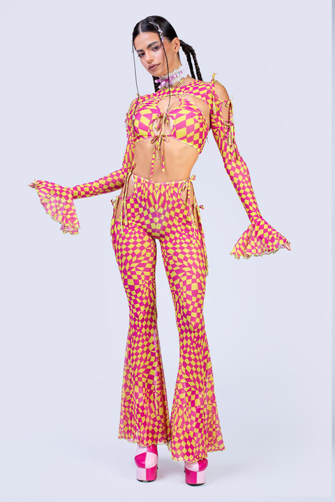 Curtain Call 2-Piece Ribbon Clown Top