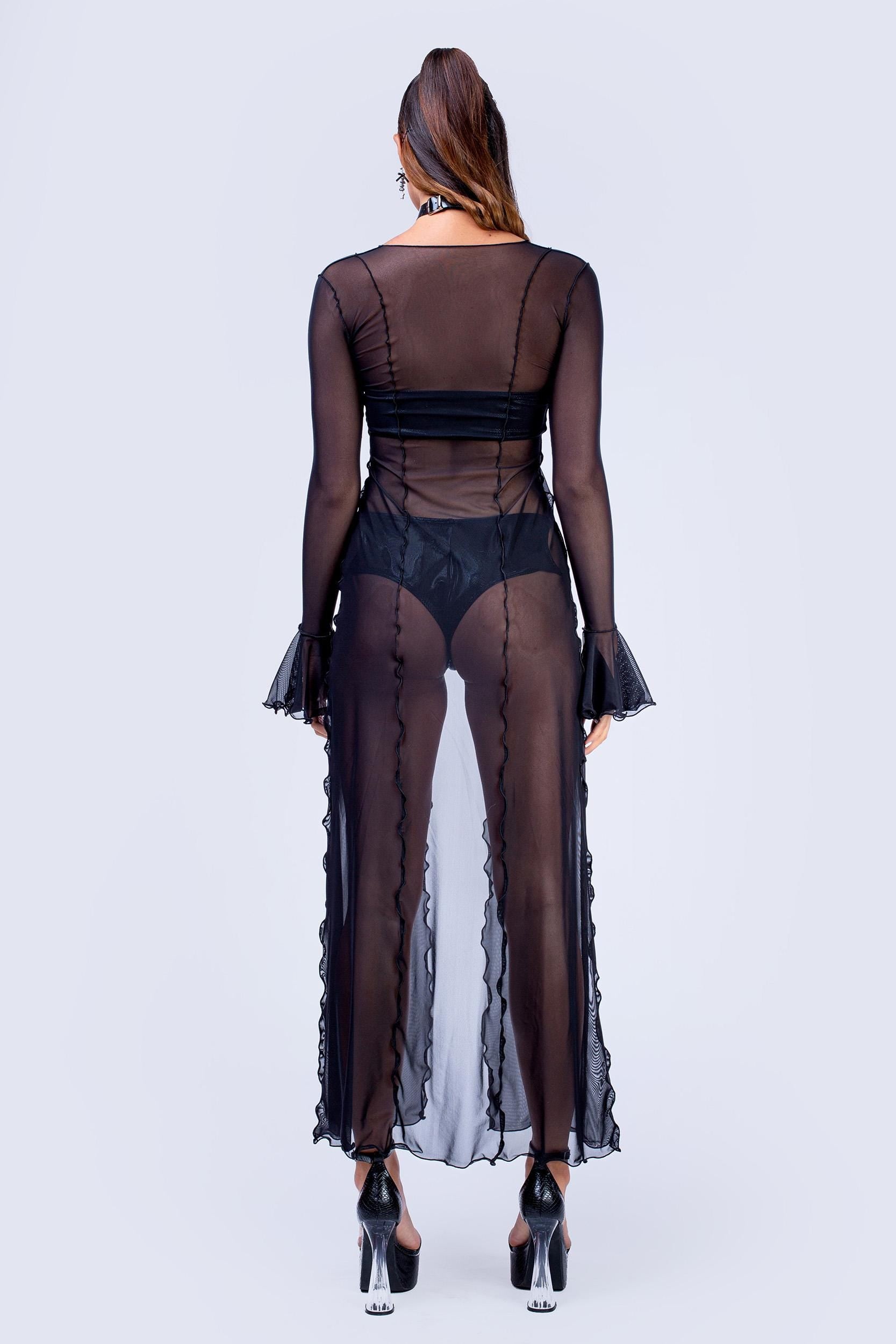 BADINKA Witch Hunt Ribbon Duster Mesh