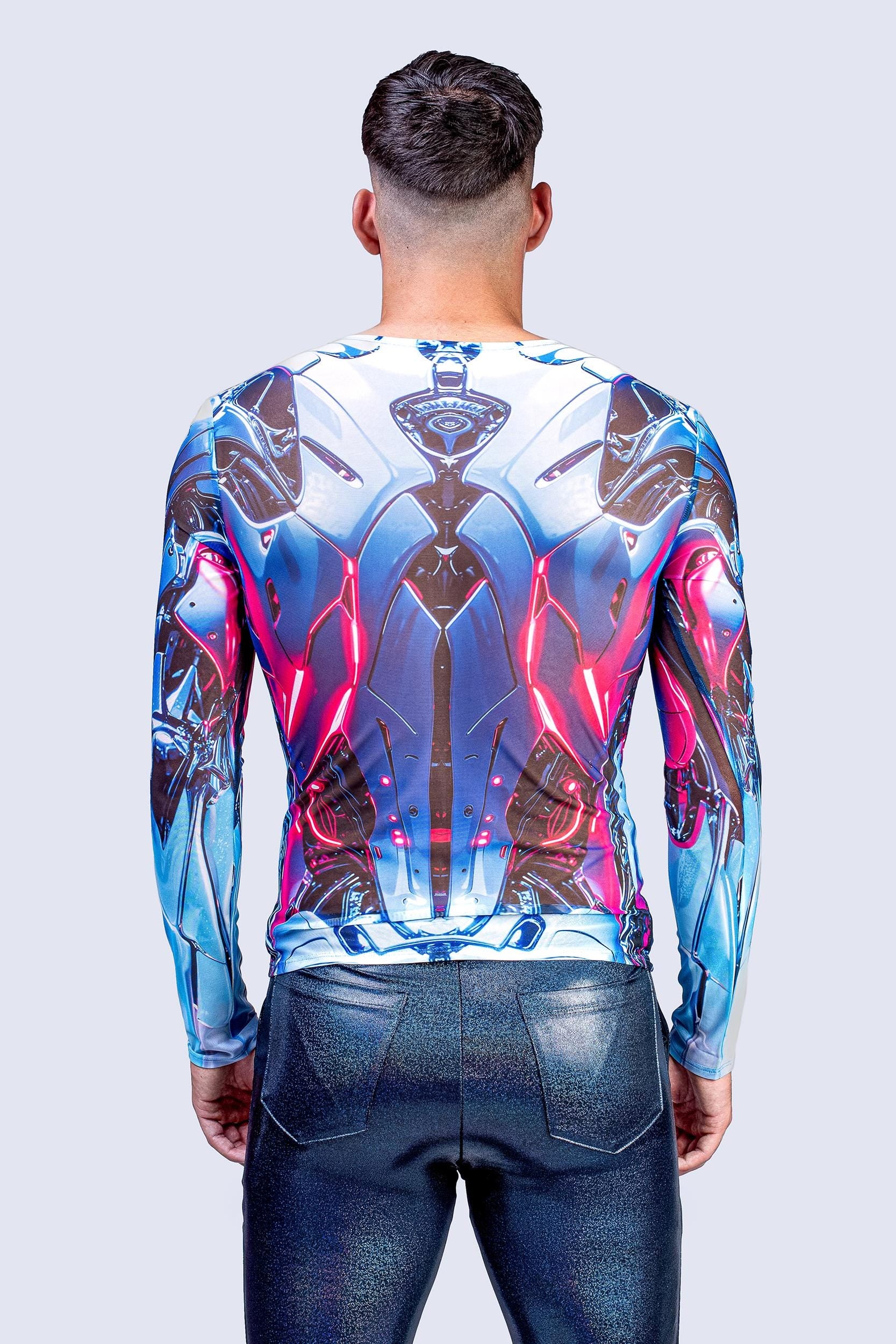 BADINKA Ghost In The Shell Male Mesh Top White