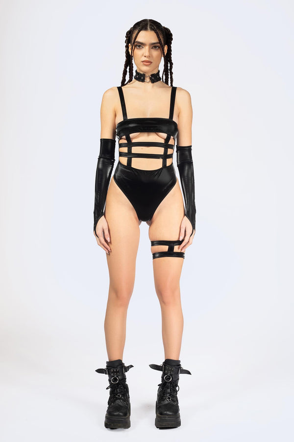 Come Undone Strappy Bodysuit