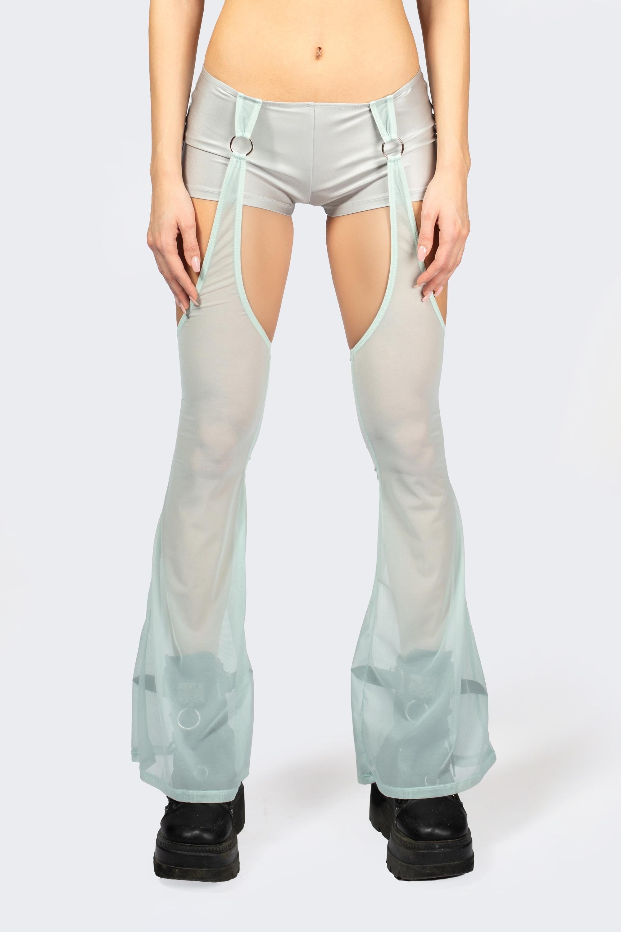 BADINKA Entwined In Grey Shorts With Chaps