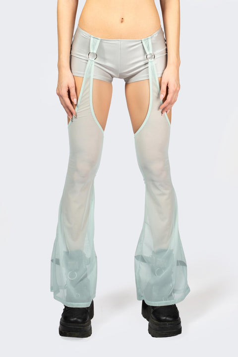 Entwined In Grey Shorts With Chaps