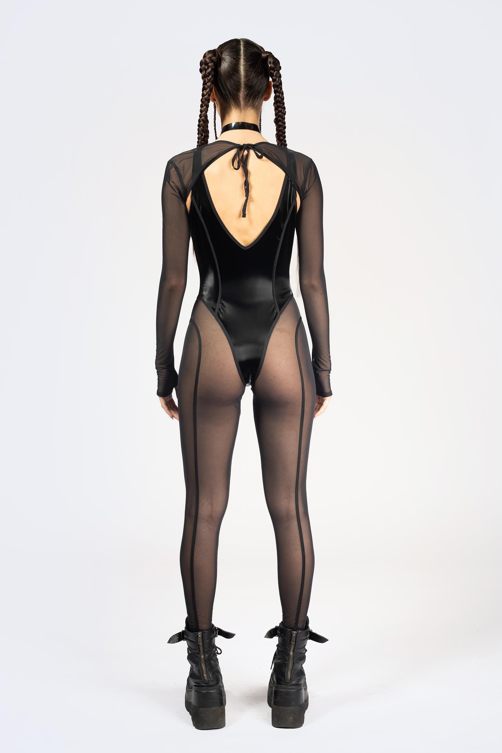 BADINKA Women Out Of Control Plunging Catsuit