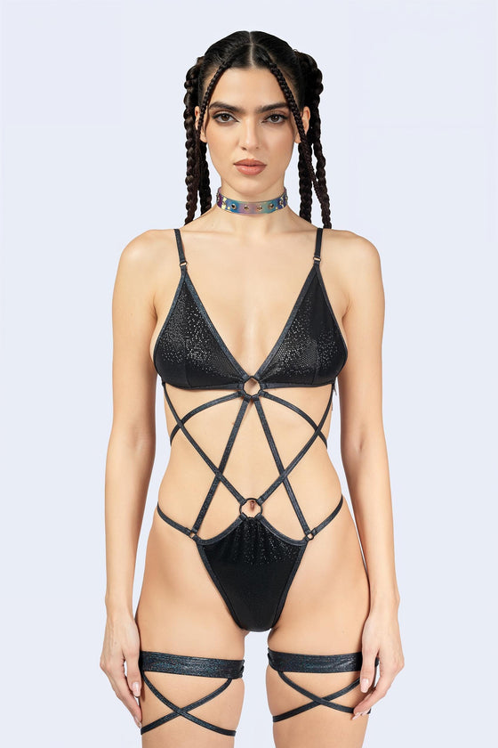 Rave On Harnessed Bodysuit