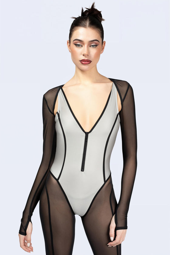 Slow Burn Plunging Catsuit