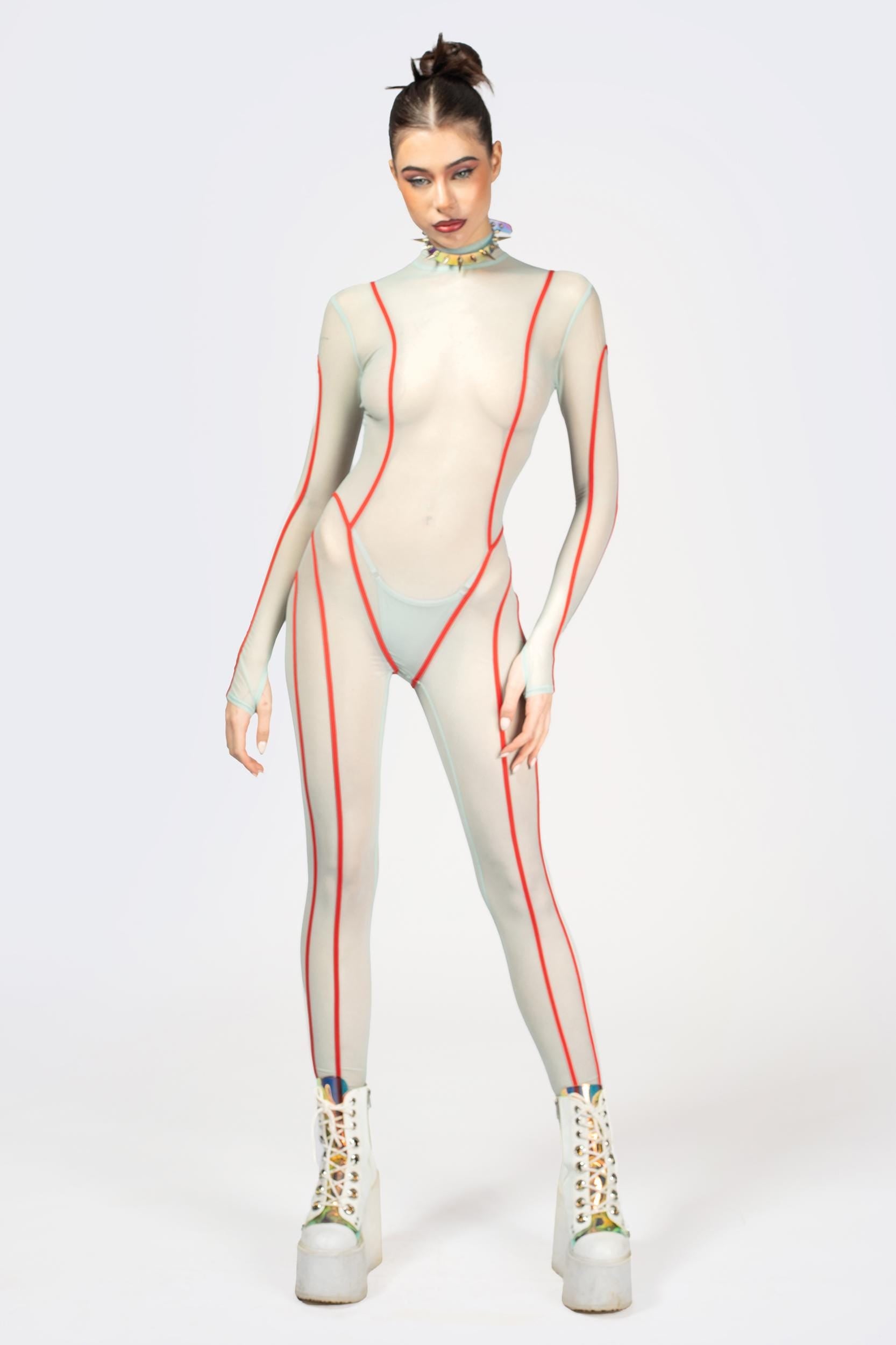 BADINKA Space Oddysey Mesh Costume Rave