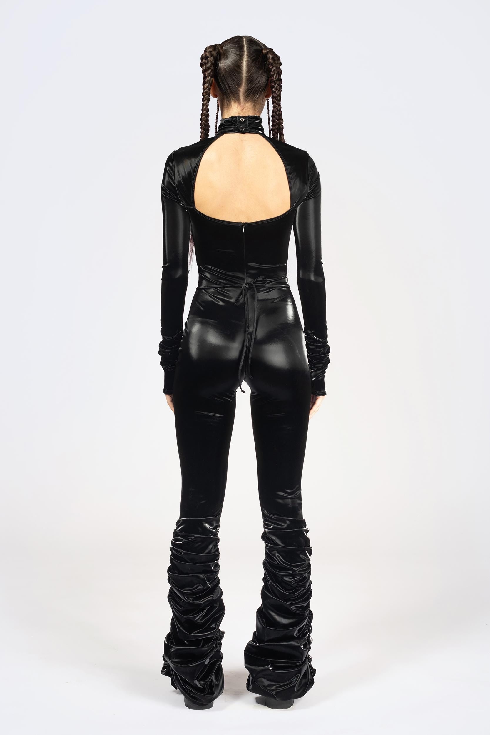 BADINKA Women Starved For Glamour Ruched Catsuit