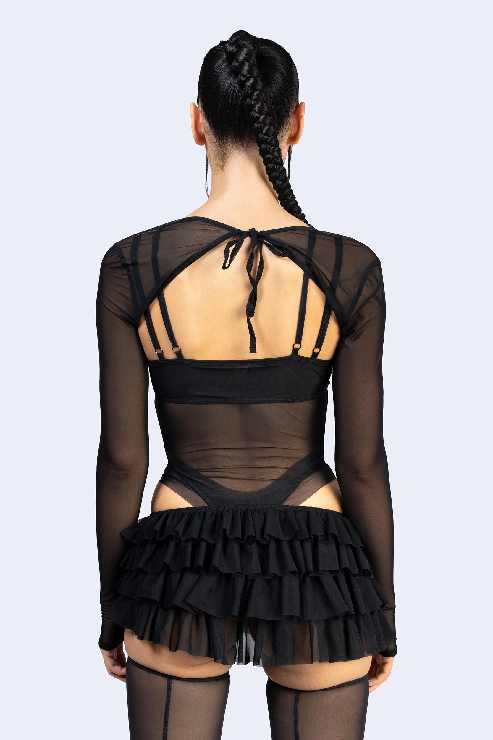 BADINKA Studio Burn Double Layered Bodysuit Black