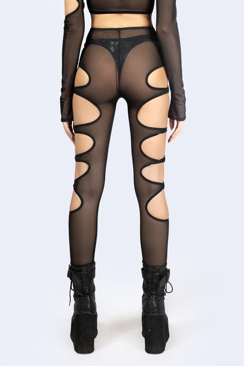 Transgress Mesh O-Ring Leggings