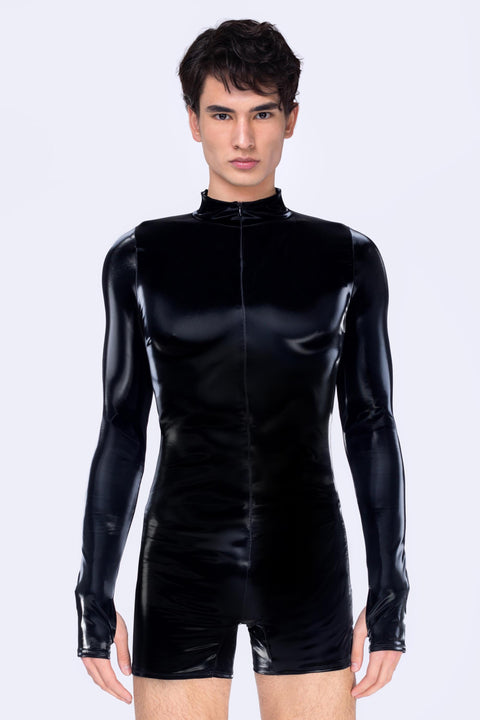 Starved For Glamour Biker Romper