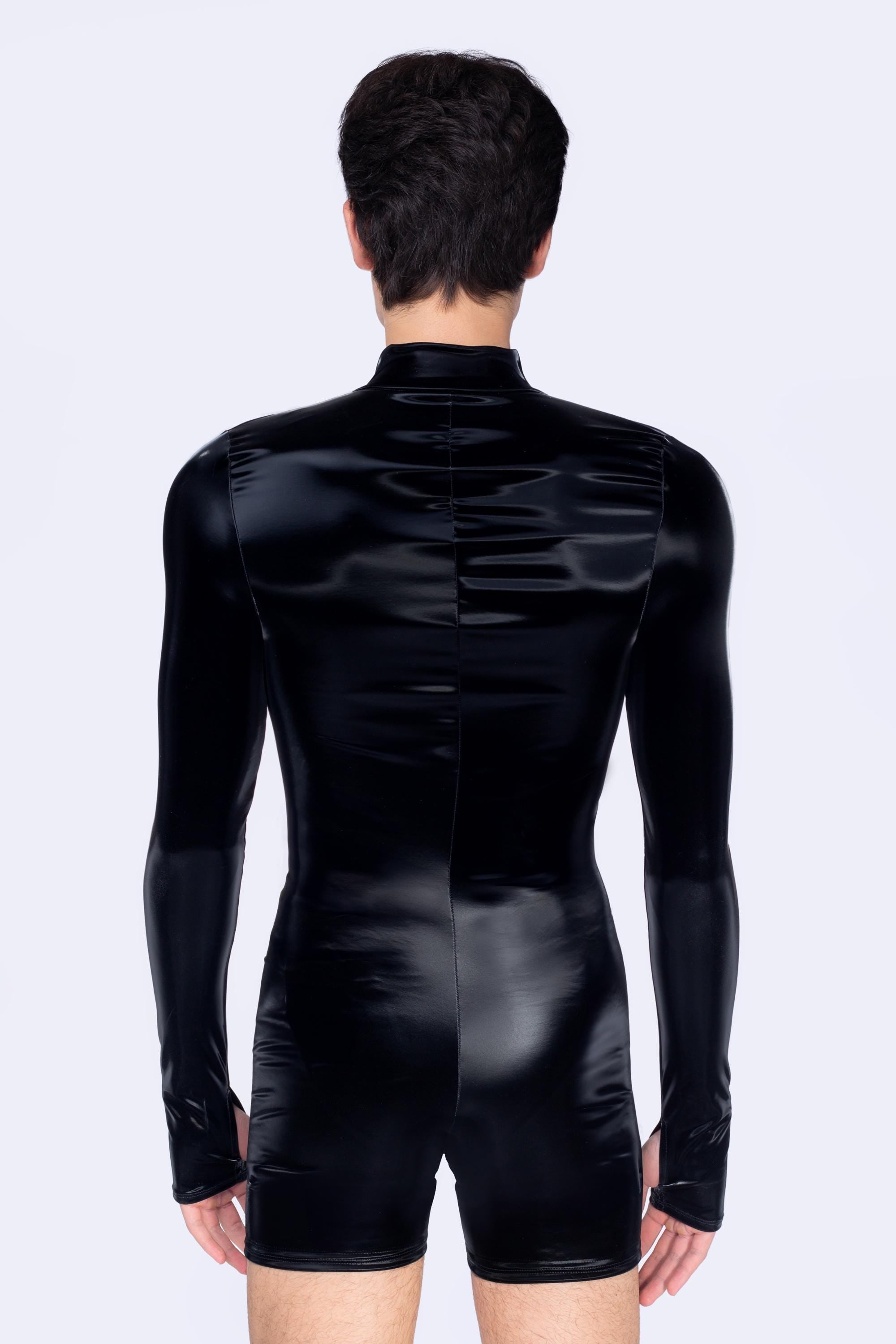 BADINKA Starved For Glamour Biker Romper Black