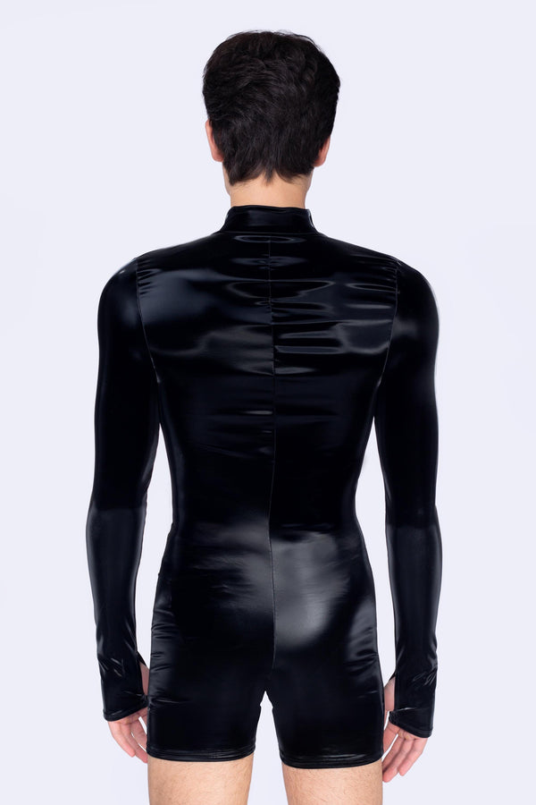 Starved For Glamour Biker Romper