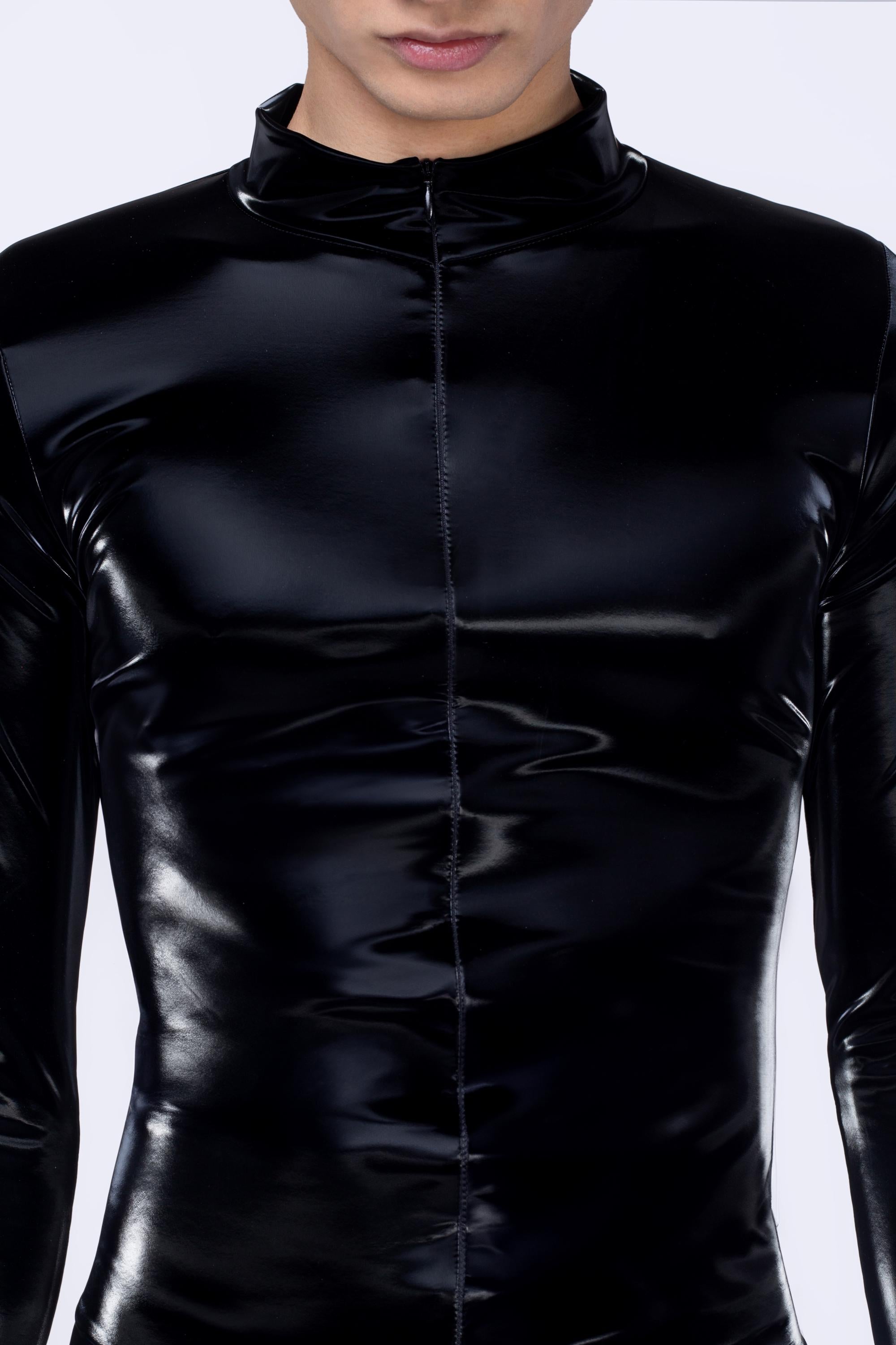 BADINKA Starved For Glamour Biker Romper Front-zip