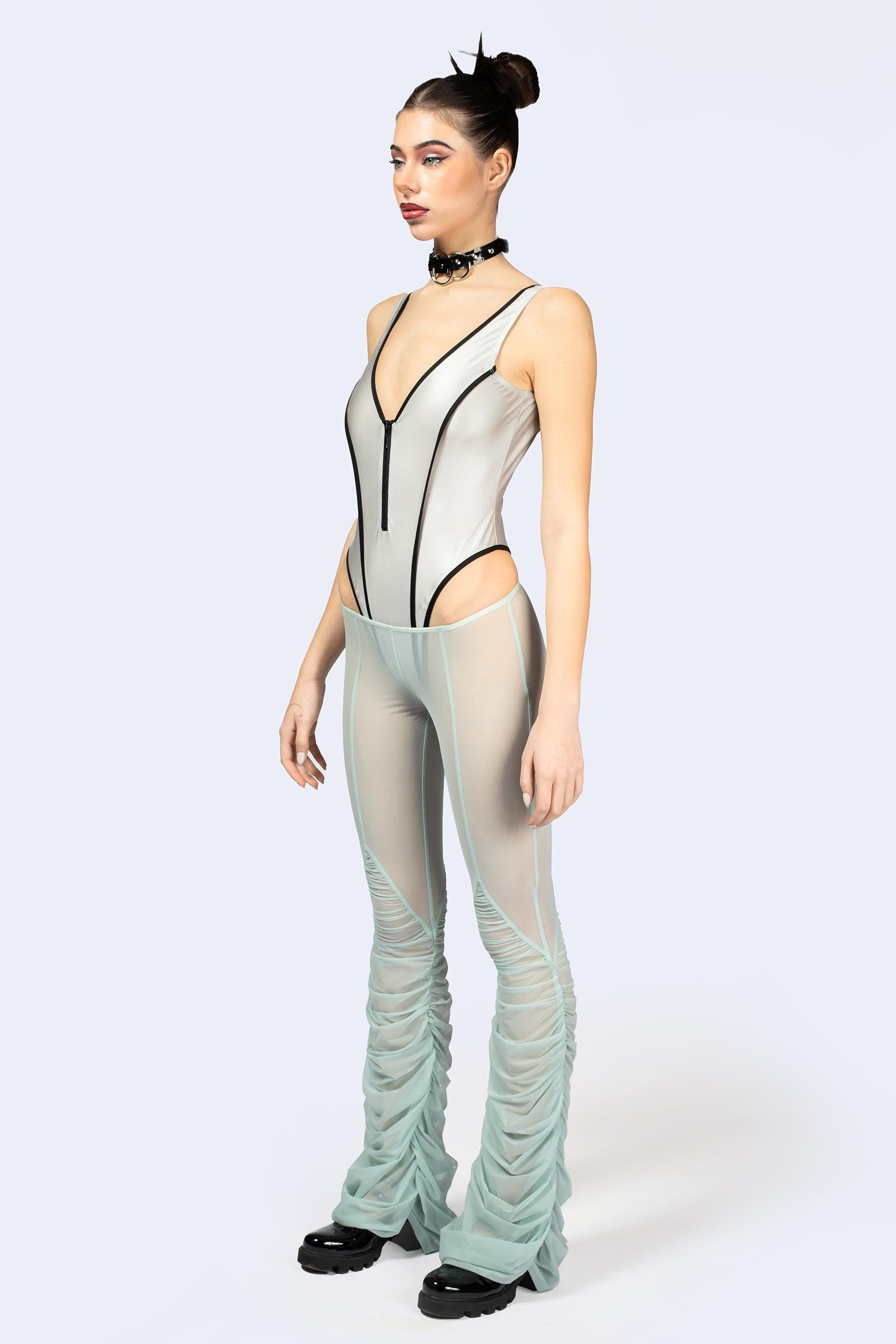 BADINKA Women After Class Plunging Bodysuit