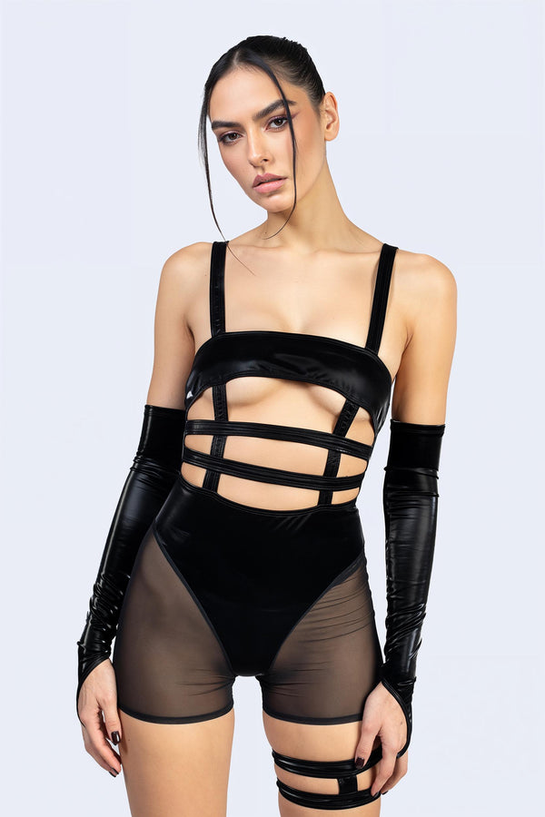 Come Undone Strappy Romper