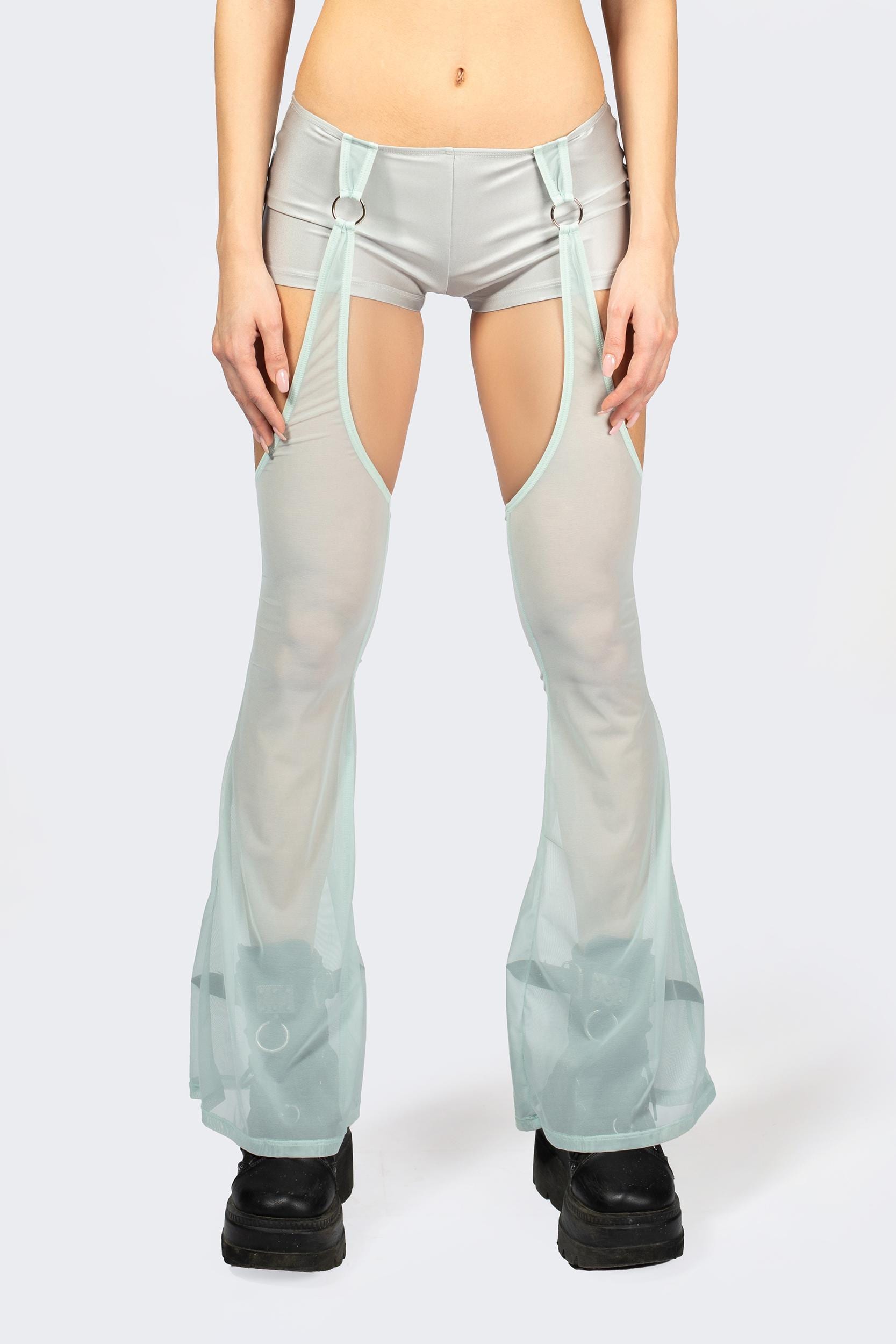 BADINKA Entwined In Grey Top and Shorts with Chaps Set 6