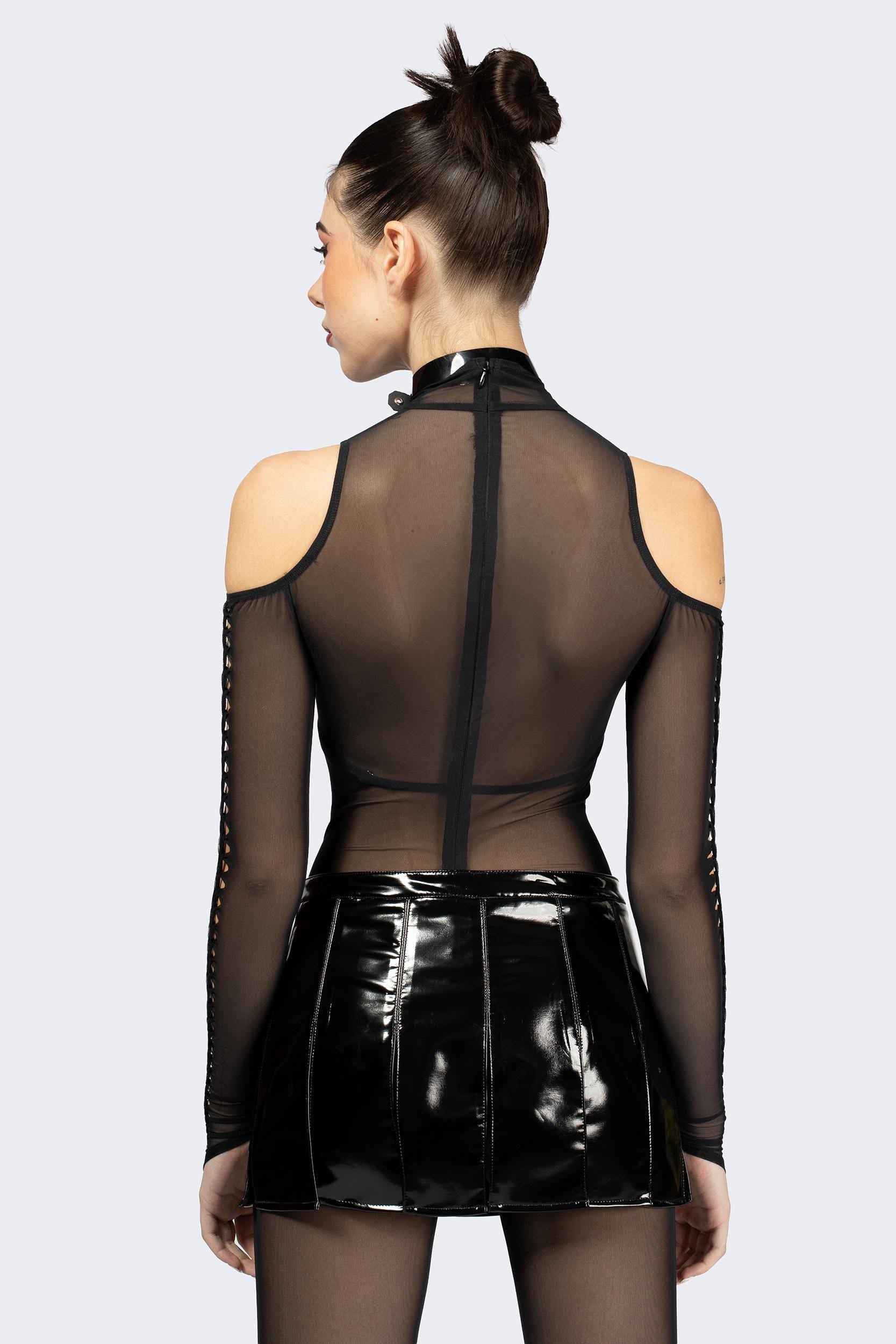 BADINKA Gladiator Vinyl Mini Skirt Vinyl