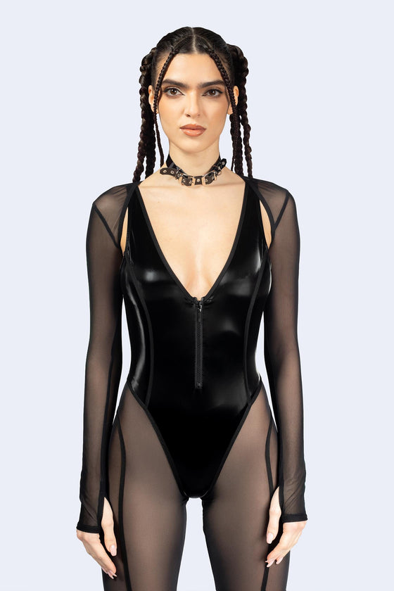 Out Of Control Plunging Catsuit