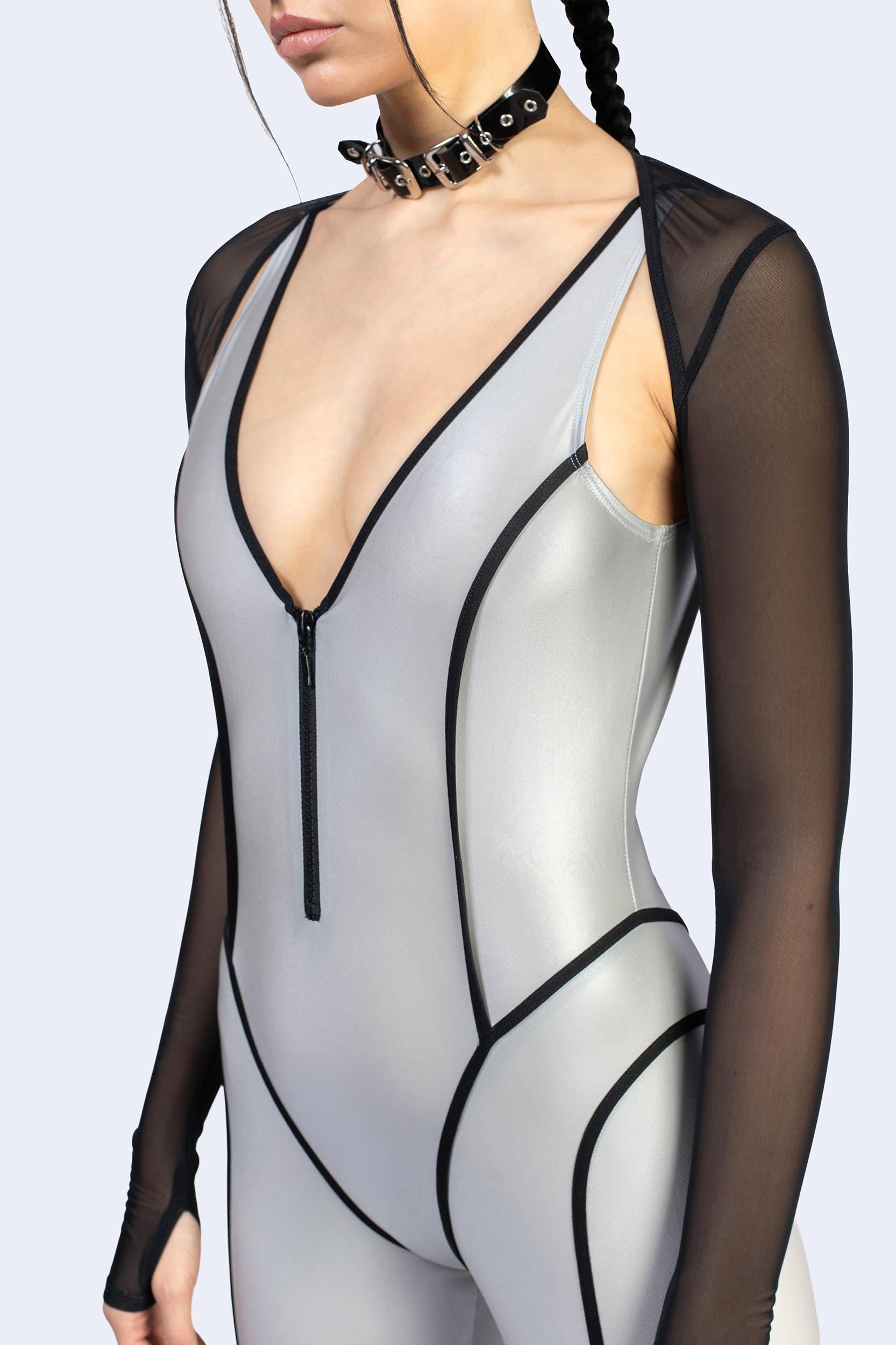 BADINKA Speeding Plunging Catsuit Front-zip