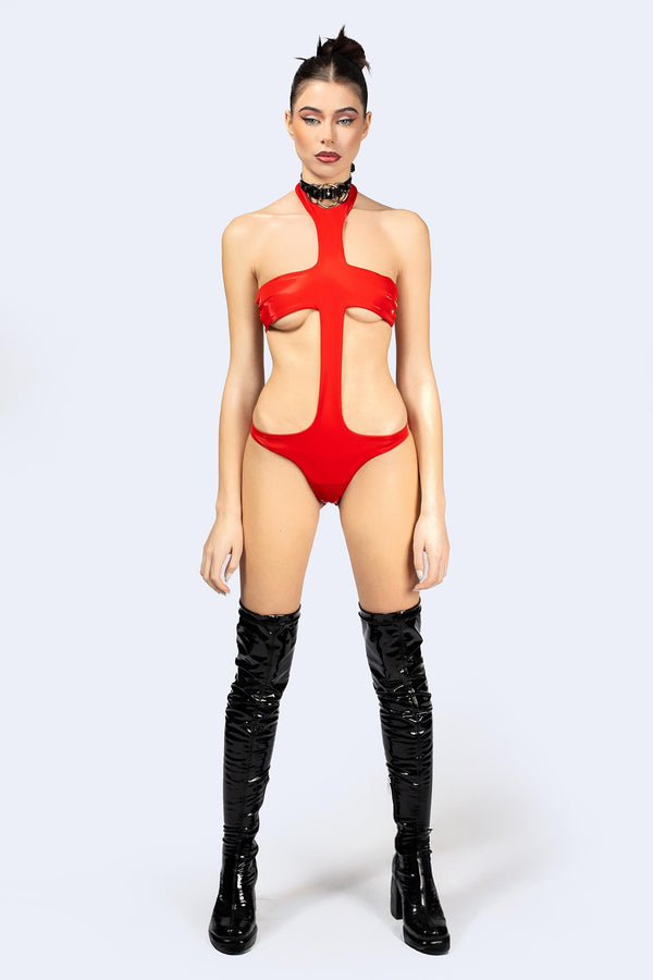 Turn Up The Heat Bandage Bodysuit
